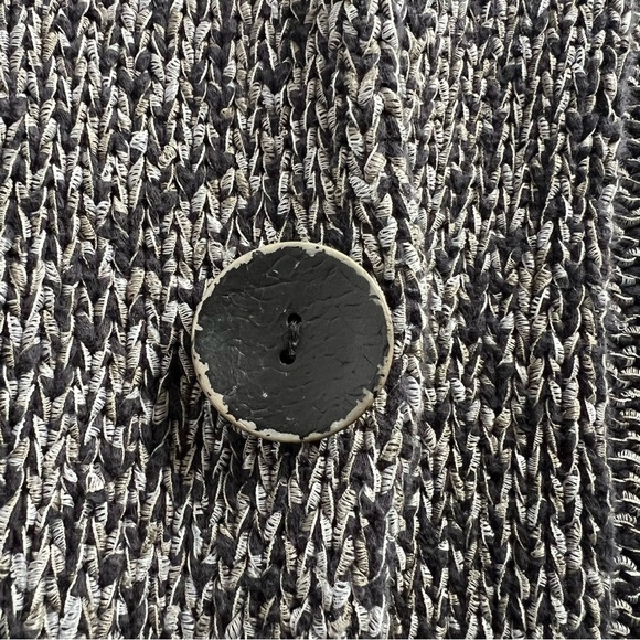 Habitat Knit Cardigan Sweater Jacket Black Gray - Picture 7 of 11
